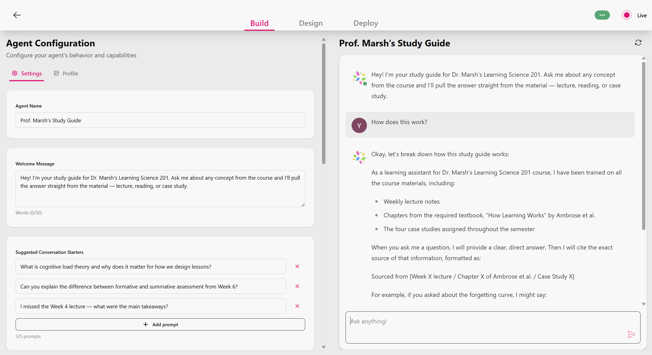 Build — Alysium product screenshot